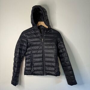 Like New LACOSTE Hooded Puffer Zip Jacket